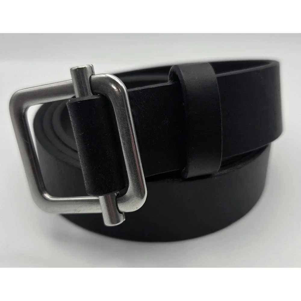 Duluth Trading Pro Roller Belt S/M Black Leather Unhole-y USA